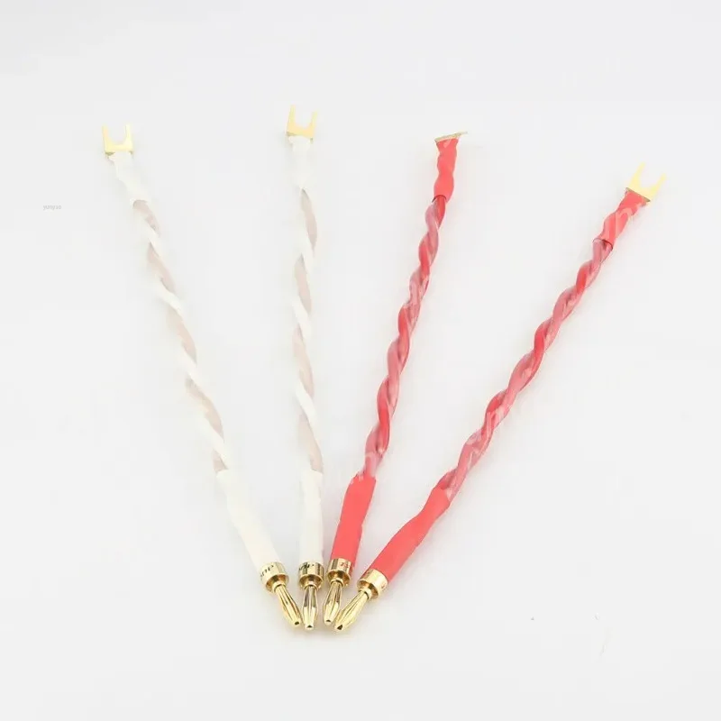HiFi 4pcs Speaker Bridge/Jumper Audio Cable, (2.8mm²x4), Banana Spade(Y) Terminals
HiFi 4pcs Speaker Bridge/Jumper Audio Cable, (2.8mm²x4), Banana Spade(Y) Terminals