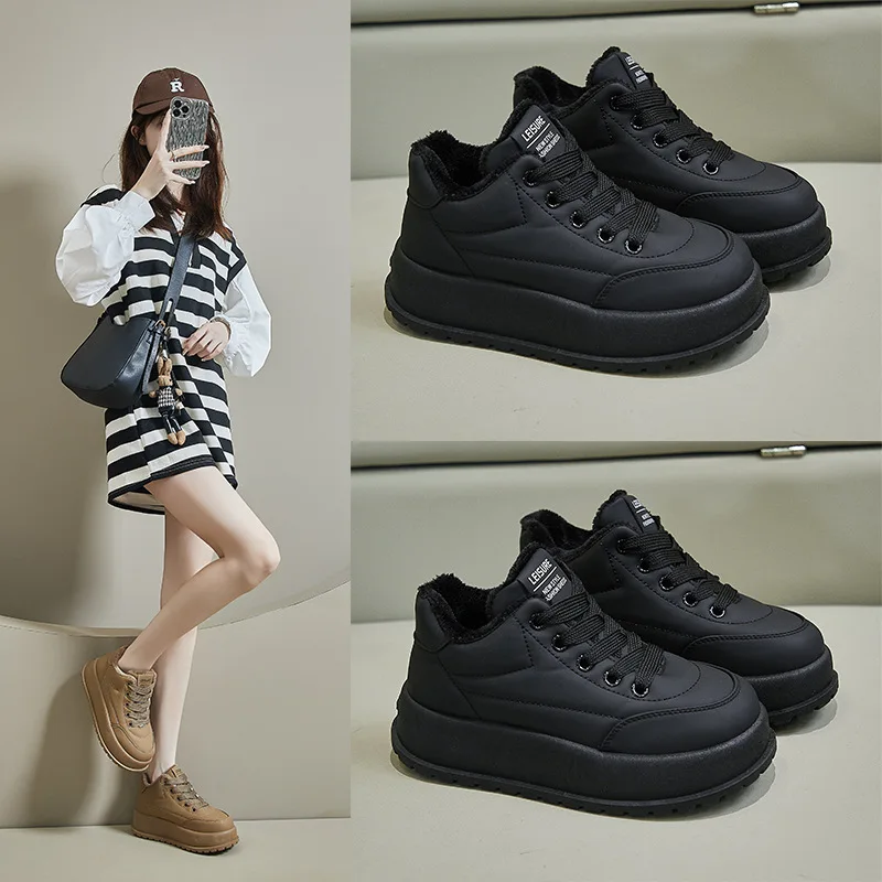 2024 New Winter Fur Sneakers Woman Plus Velvet Warm Platform Sports Shoes Women Comfort Non Slip Footwear Female Chunky Trainers
2024 New Winter Fur Sneakers Woman Plus Velvet Warm Platform Sports Shoes Women Comfort Non Slip Footwear Female Chunky Trainers