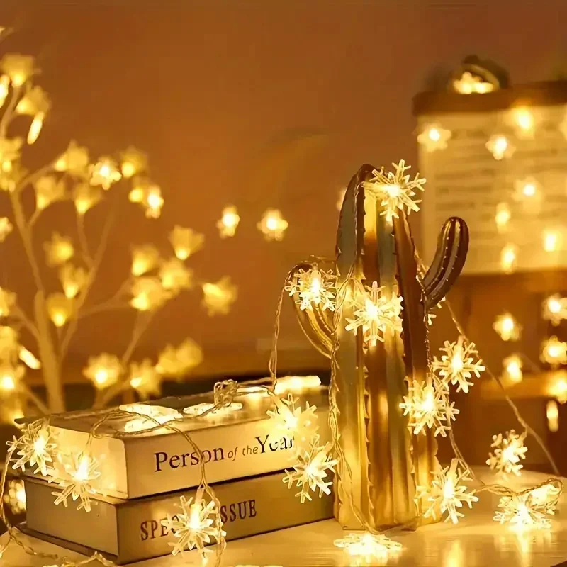 Battery Powered Snowflake Garland LED String Lights Fairy Lamp For Christmas Halloween New Year Bedroom Indoor Home Decoration
Battery Powered Snowflake Garland LED String Lights Fairy Lamp For Christmas Halloween New Year Bedroom Indoor Home Decoration