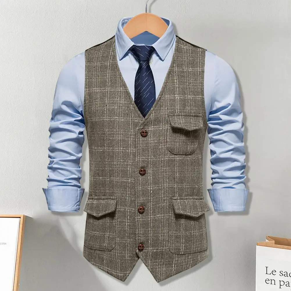 Plaid Striped Vest Men Business Wedding Party Dress Tops Fashion European Style Formal Casual Clothing Homme Size 2XL-M
Plaid Striped Vest Men Business Wedding Party Dress Tops Fashion European Style Formal Casual Clothing Homme Size 2XL-M