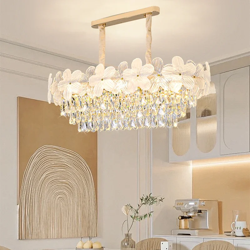 Modernlight Small Flower Crystal Chandelier Ceiling Home Decor Suspension Bedroom Pendant Lamp Interior Lighting Luminaires
Modernlight Small Flower Crystal Chandelier Ceiling Home Decor Suspension Bedroom Pendant Lamp Interior Lighting Luminaires