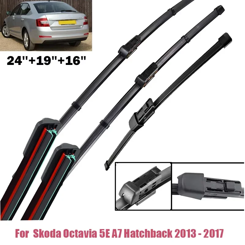 Wiper Front & Rear Wiper Blades Set For Skoda Octavia 5E A7 Hatchback 2013 - 2017 Windscreen Windshield Window replacement three
Wiper Front & Rear Wiper Blades Set For Skoda Octavia 5E A7 Hatchback 2013 - 2017 Windscreen Windshield Window replacement three