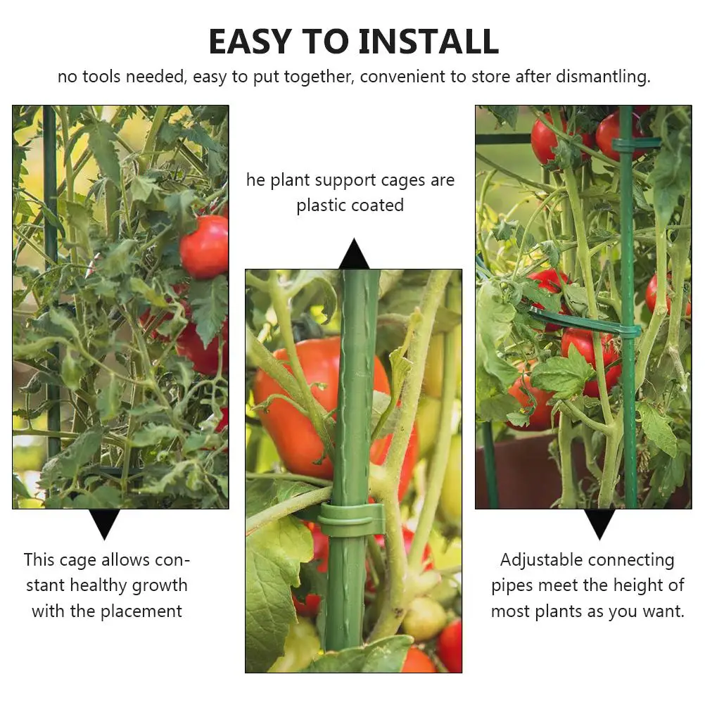 12 Pcs Tomato Trellis Durable Plant Cages Stakes Deformable Adjustable Garden Accessories Vegetables Flowers Supports
12 Pcs Tomato Trellis Durable Plant Cages Stakes Deformable Adjustable Garden Accessories Vegetables Flowers Supports