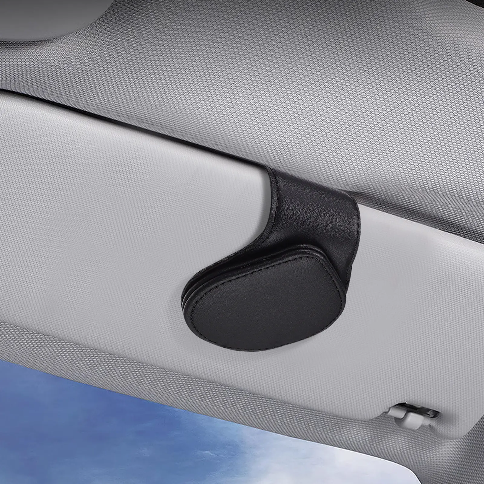 2Pcs Premium PU Car Glasses Holder with Strong Magnetic Suction for Sun Visor on Mount Space Saving Eyeglass
2Pcs Premium PU Car Glasses Holder with Strong Magnetic Suction for Sun Visor on Mount Space Saving Eyeglass