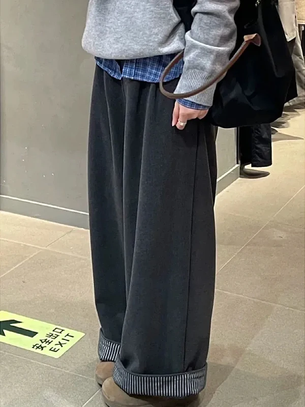 plus Size ey Fce Lined Thiened Casual Pants Women's Autumn Winter High Waist Wide Leg Pants Korean Sle Straight Cut
plus Size ey Fce Lined Thiened Casual Pants Women's Autumn Winter High Waist Wide Leg Pants Korean Sle Straight Cut