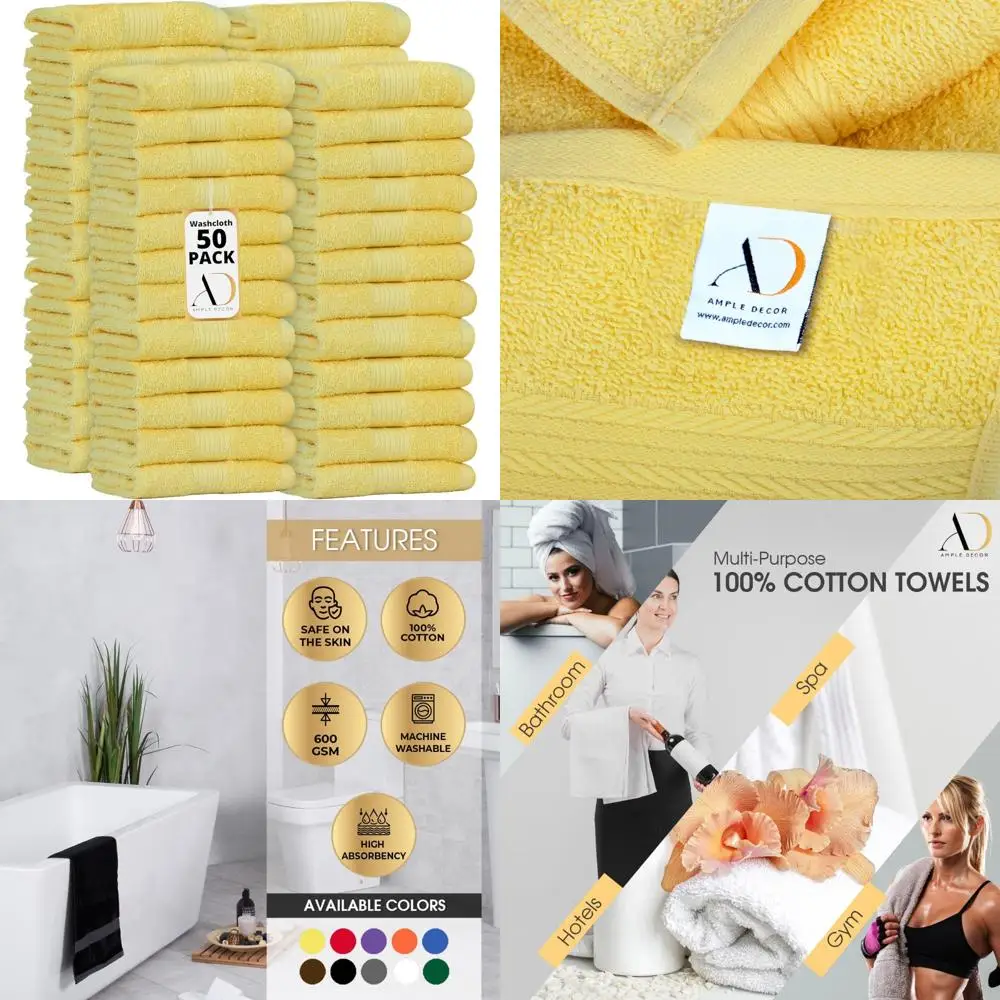 Хлопковые мочалки, 50 шт., 12x12 дюймов, 100% мягкие впитывающие полотенца, многоразовые салфетки для лица, набор полотенец для ежедневного использования
Хлопковые мочалки, 50 шт., 12x12 дюймов, 100% мягкие впитывающие полотенца, многоразовые салфетки для лица, набор полотенец для ежедневного использования