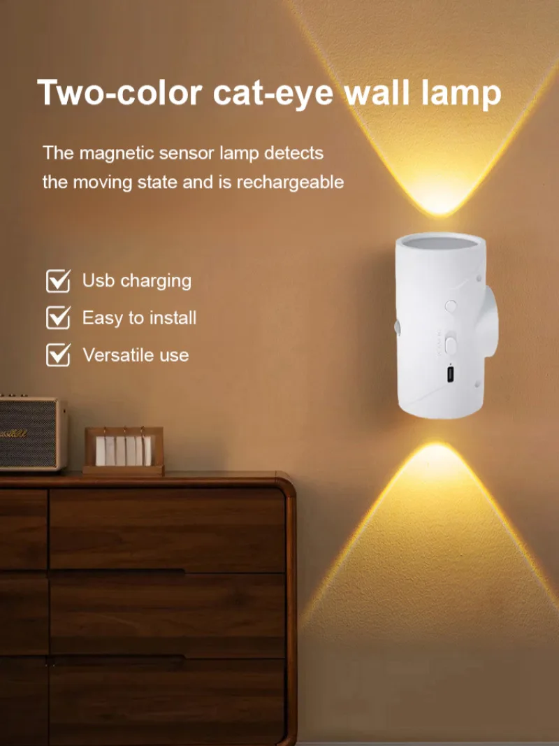 LED Smart Night Light with Motion Sensor Magnetic Rechargeable Human Body Induction Lamp Bedroom Staircase Hallway Closet
LED Smart Night Light with Motion Sensor Magnetic Rechargeable Human Body Induction Lamp Bedroom Staircase Hallway Closet