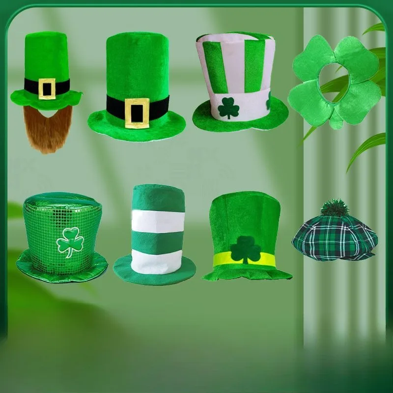 St.Patrick'sDay Green Hat Trefoil Print Unisex Hats Halloween Carnival Party Boys Girls Men Women Role Play Accessories
St.Patrick'sDay Green Hat Trefoil Print Unisex Hats Halloween Carnival Party Boys Girls Men Women Role Play Accessories