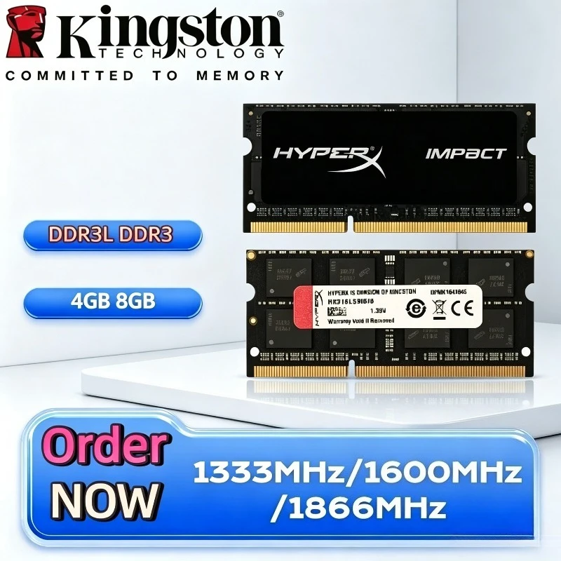 Kingston DDR3L DDR3 Dual Channel SODIMM Ram 1333 1600 1866MHz PC3-12800 PC3-14900 4GB 8GB For Laptop Notebook
Kingston DDR3L DDR3 Dual Channel SODIMM Ram 1333 1600 1866MHz PC3-12800 PC3-14900 4GB 8GB For Laptop Notebook