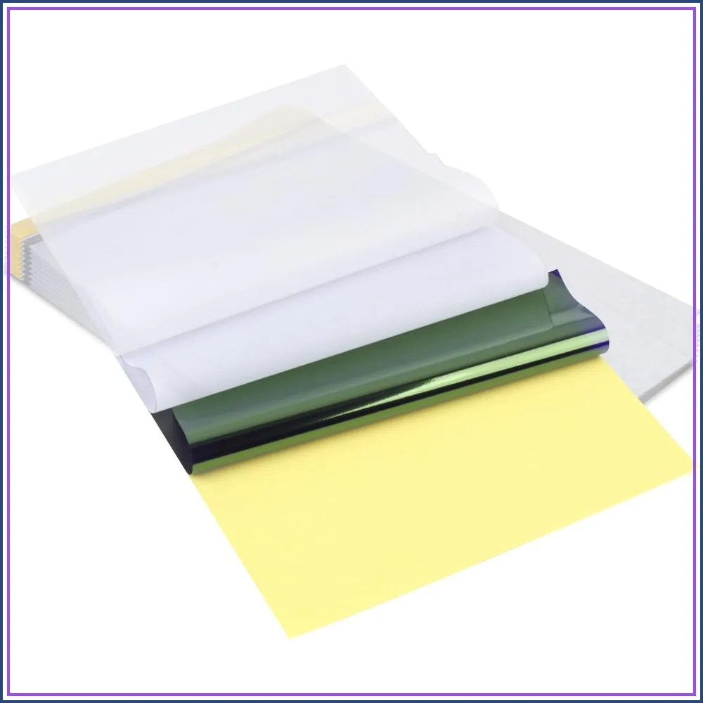 50 Sheets Tattoo Transfer Paper, A4 Size 8.25x11.75 Inches Stencil Paper for Professional & Personal Use
50 Sheets Tattoo Transfer Paper, A4 Size 8.25x11.75 Inches Stencil Paper for Professional & Personal Use