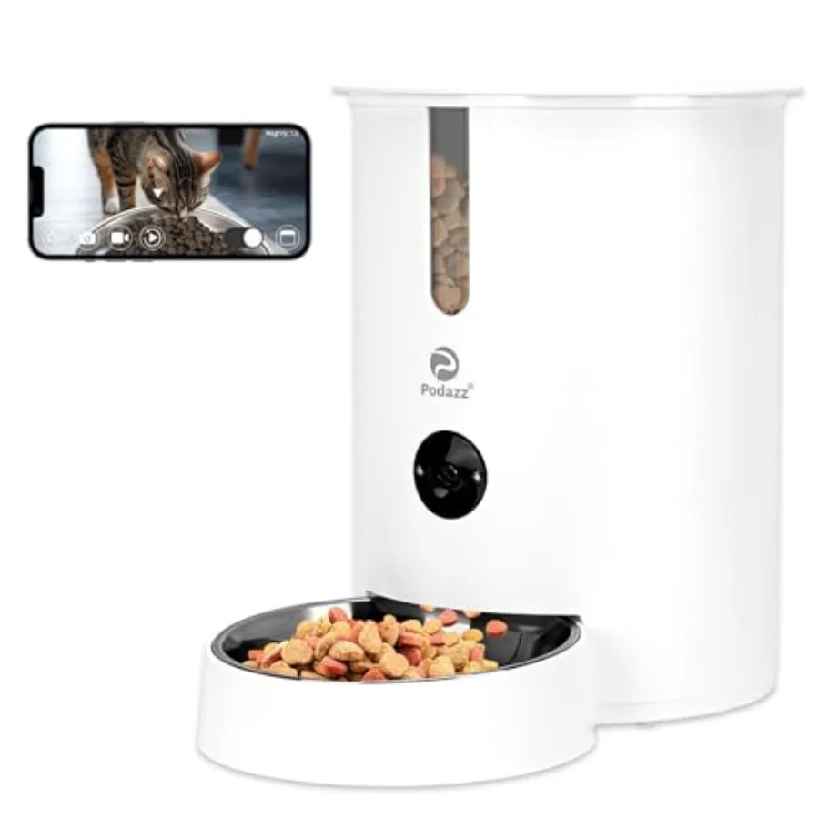 Automatic Cat Feeder 1080P HD Camera Timed Smart App-Controlled Dry Food Dispenser with 5G WiFi 2-Way Audio Voice Recorder Nigh
Automatic Cat Feeder 1080P HD Camera Timed Smart App-Controlled Dry Food Dispenser with 5G WiFi 2-Way Audio Voice Recorder Nigh