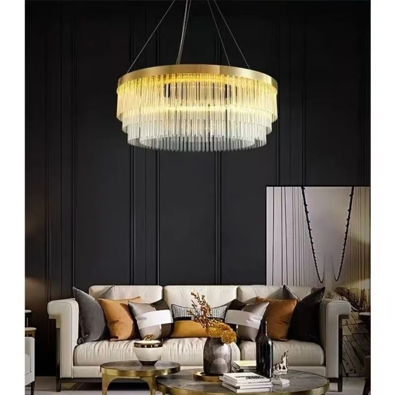 Modern Gold Luster Crystal Chandelier, Home Decor & Lighting For Living Room Dining Room Bedroom, Round/Oval Ceiling Chandelier
Modern Gold Luster Crystal Chandelier, Home Decor & Lighting For Living Room Dining Room Bedroom, Round/Oval Ceiling Chandelier