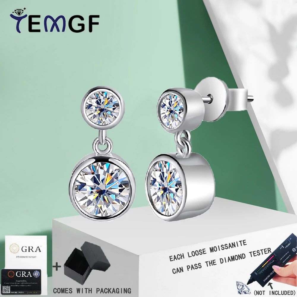 TEMGF круглые серьги-гвоздики с муассанитом, 100% стерлинговое серебро 925 пробы, серьги-пузырьки для женщин, вечерние, модные сверкающие ювелирные изделия, 1 пара
TEMGF круглые серьги-гвоздики с муассанитом, 100% стерлинговое серебро 925 пробы, серьги-пузырьки для женщин, вечерние, модные сверкающие ювелирные изделия, 1 пара