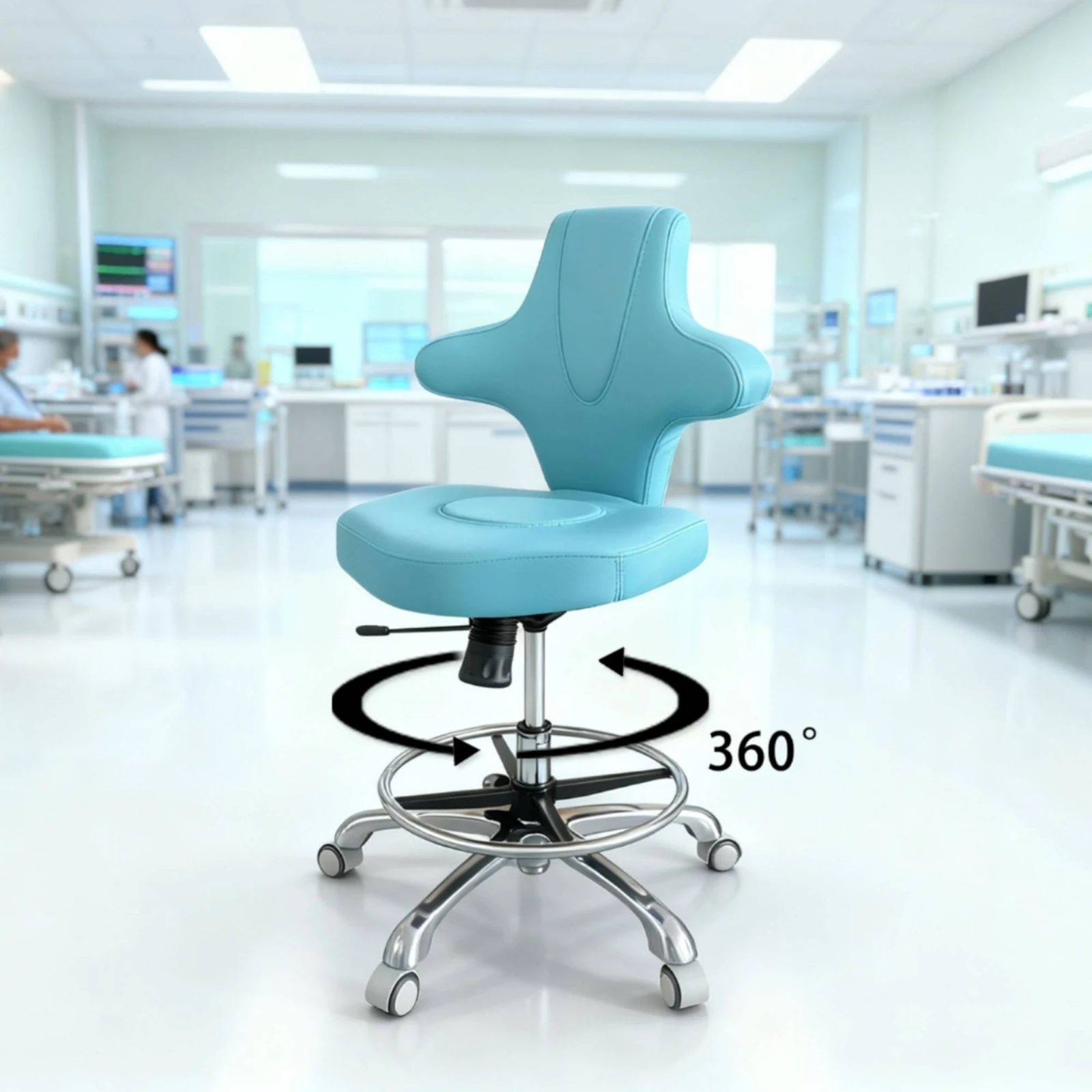 Medical Examination Chair Contoured Backrest PU Leather Exam Chair Medical Stool Foam Padded Swivel Stool Quiet-Rolling Wheels
Medical Examination Chair Contoured Backrest PU Leather Exam Chair Medical Stool Foam Padded Swivel Stool Quiet-Rolling Wheels