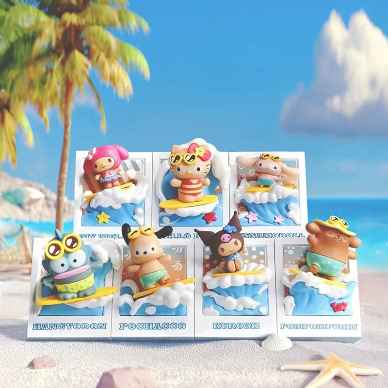 Miniso Sanrio Family Summer Black Skin Surfing Series слепая коробка Hello Kitty магнитный орнамент на холодильник 
Miniso Sanrio Family Summer Black Skin Surfing Series слепая коробка Hello Kitty магнитный орнамент на холодильник