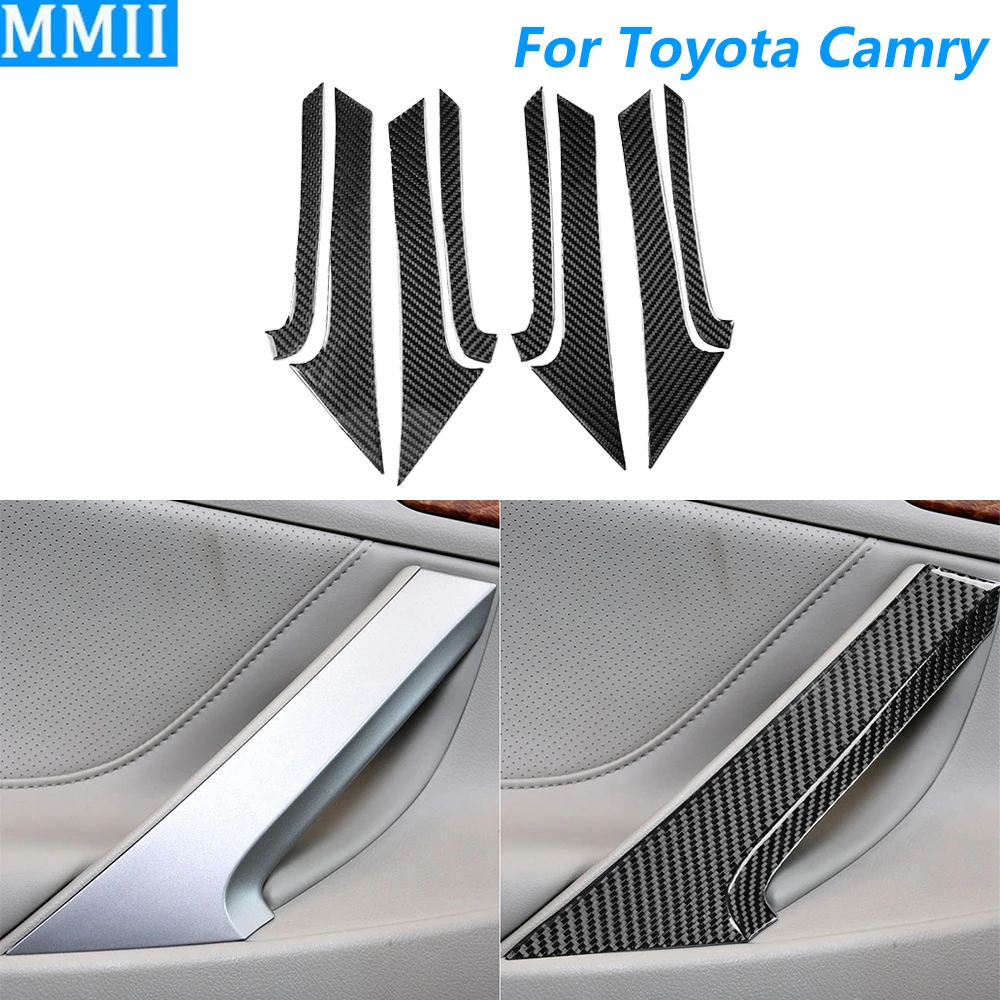 Для Toyota Camry 2006-2011: накладка на внутреннюю ручку двери из углеродного волокна, декоративная наклейка для интерьера автомобиля
Для Toyota Camry 2006-2011: накладка на внутреннюю ручку двери из углеродного волокна, декоративная наклейка для интерьера автомобиля