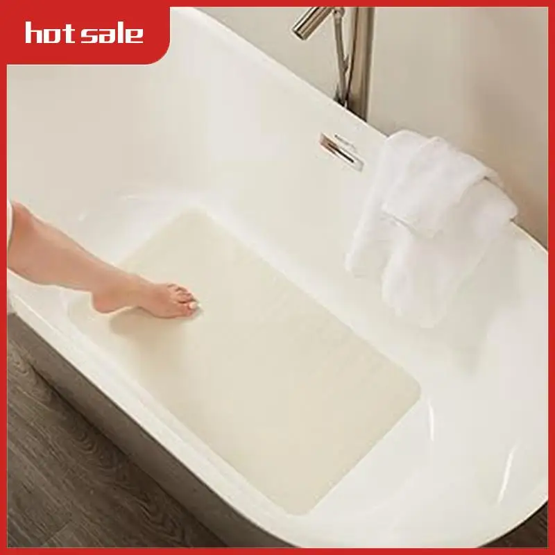 Bath Tub And Shower Mat For Shower/Bathtub With Suction Cups, Machine Washable, Large, White
Bath Tub And Shower Mat For Shower/Bathtub With Suction Cups, Machine Washable, Large, White