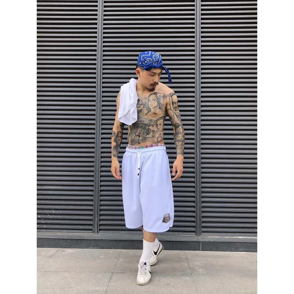 Double Layer Mesh Shorts Dog Embroidery Over Knee Shorts Drawstring Elastic Large Basketball Shorts
Double Layer Mesh Shorts Dog Embroidery Over Knee Shorts Drawstring Elastic Large Basketball Shorts