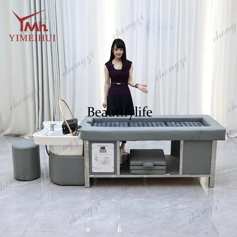TTT Customized Wash Hair Head Spa Beds Moxibustion Shampoo Bed Electric Hair Salon Spa Head Bed With Steamer
TTT Customized Wash Hair Head Spa Beds Moxibustion Shampoo Bed Electric Hair Salon Spa Head Bed With Steamer