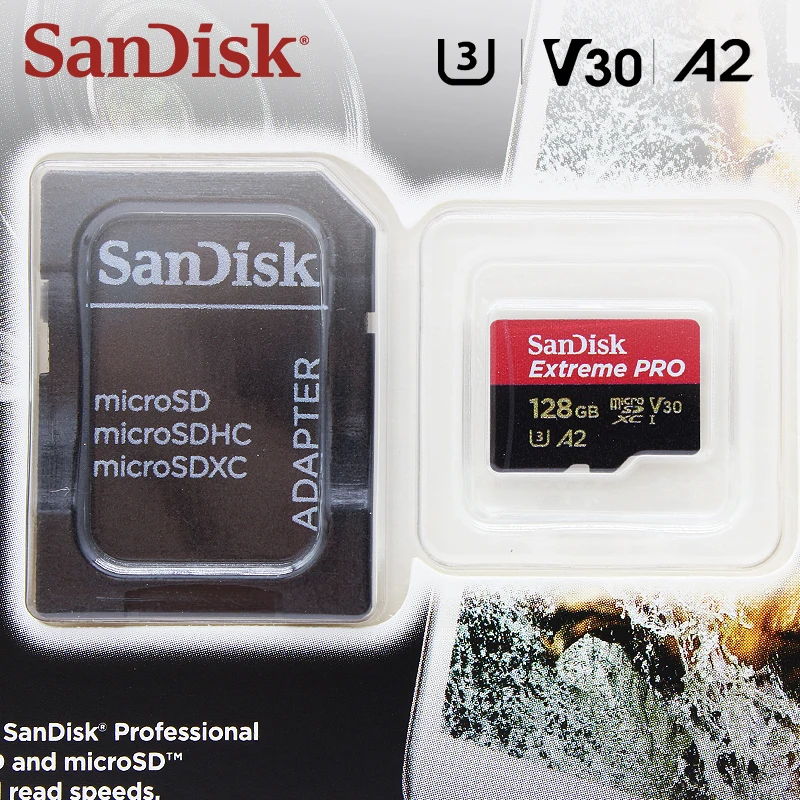 Original SanDisk Extreme Pro Micro SD Card 128GB 256GB 64GB U3 A2 SDXC V30 32GB A1 SDHC Transflash TF Card 512GB With SD Adapter
Original SanDisk Extreme Pro Micro SD Card 128GB 256GB 64GB U3 A2 SDXC V30 32GB A1 SDHC Transflash TF Card 512GB With SD Adapter