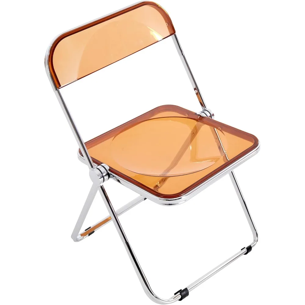 Transparent Acrylic Folding Chairs,Clear Modern Acrylic Chairs,Bearing Weight 200lbs,PC Plastic Living Room Seat,Chrome Frame Ac
Transparent Acrylic Folding Chairs,Clear Modern Acrylic Chairs,Bearing Weight 200lbs,PC Plastic Living Room Seat,Chrome Frame Ac