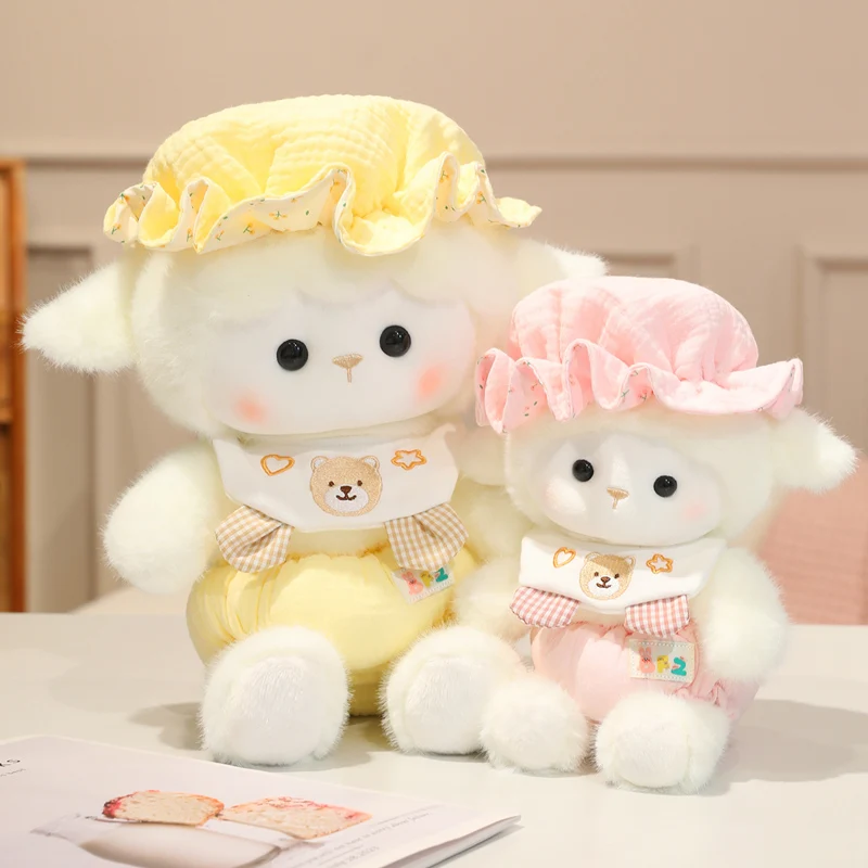 Cute Sleep Cap Yellow Plush Sheep Toy Goodnight Pajamas Soothing Pillow Soft and Adorable Sheep Plushie Perfect Gift for Girls
Cute Sleep Cap Yellow Plush Sheep Toy Goodnight Pajamas Soothing Pillow Soft and Adorable Sheep Plushie Perfect Gift for Girls