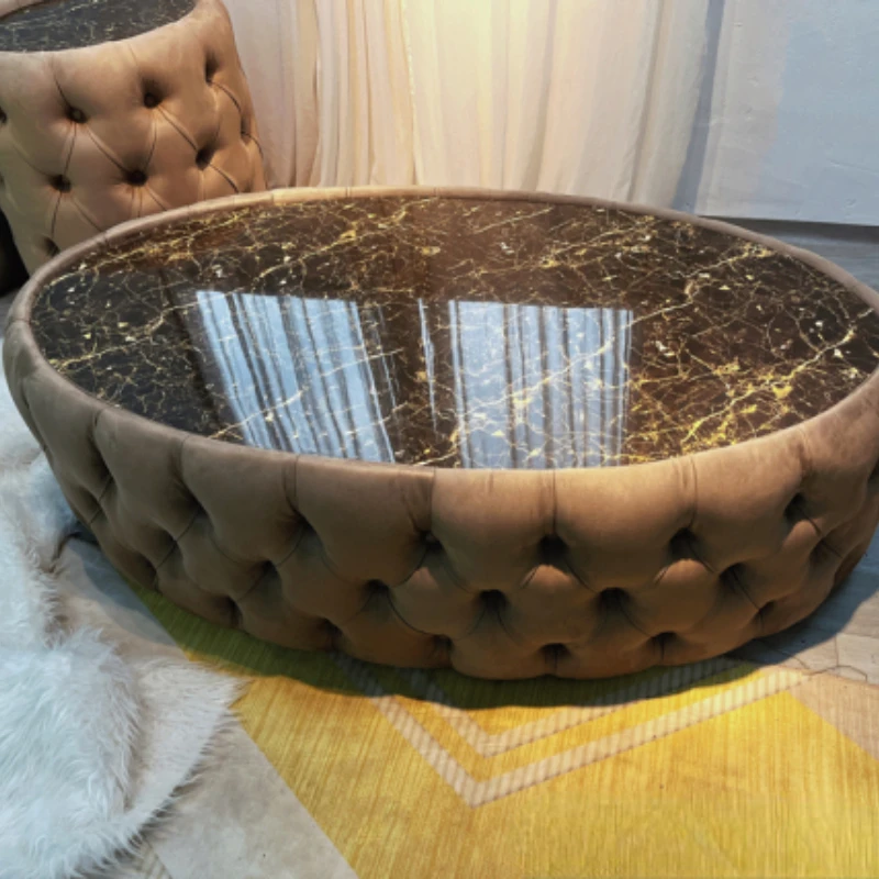 Customized Italian-Style Light Luxury Oval Coffee Table Living Room Modern Minimalist round Marble Coffee Table Combination
Customized Italian-Style Light Luxury Oval Coffee Table Living Room Modern Minimalist round Marble Coffee Table Combination