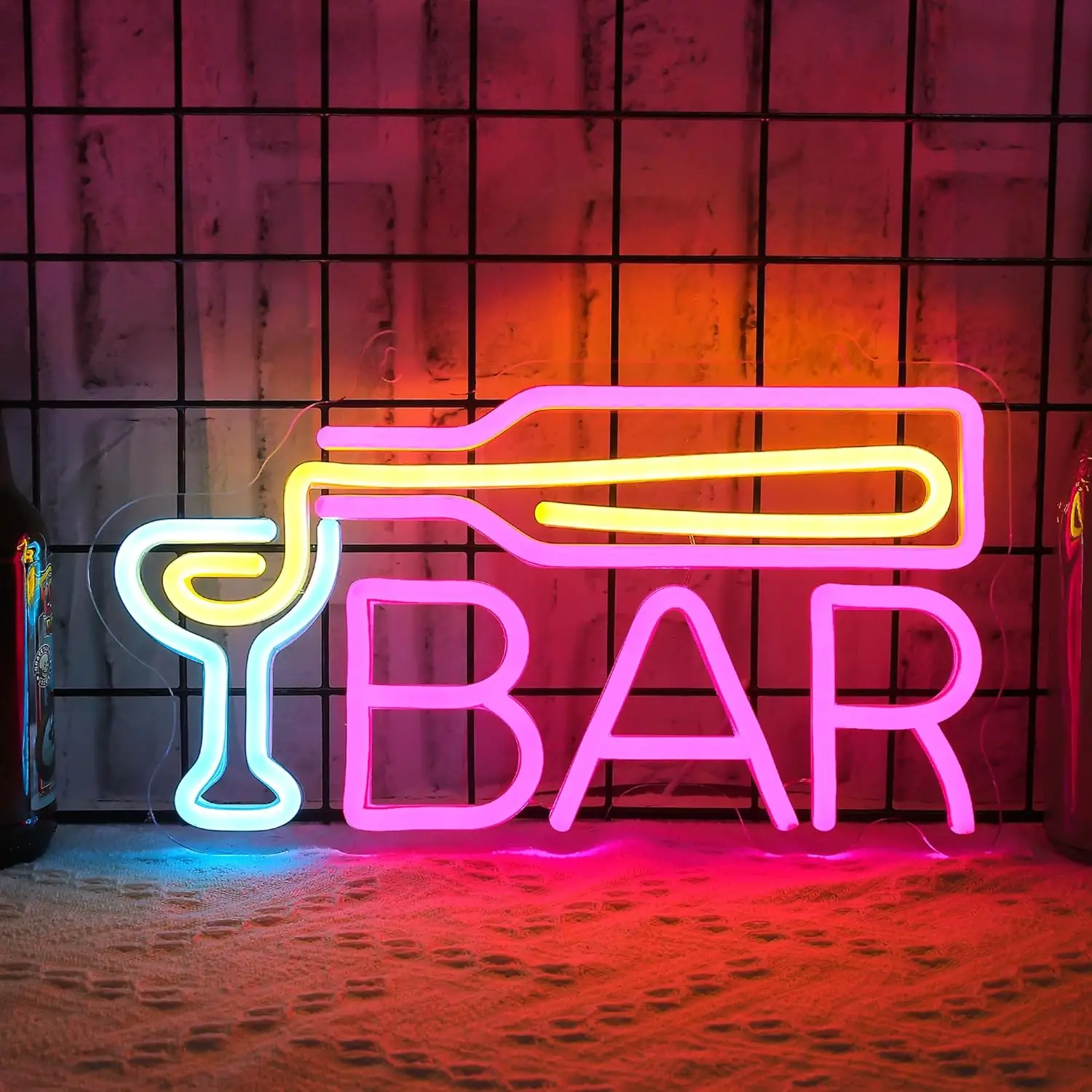Bar Neon Sign LED Neon Light For Wall Decor USB Powered Aesthetic Decoration For Home Bar Bistro Party Club
Bar Neon Sign LED Neon Light For Wall Decor USB Powered Aesthetic Decoration For Home Bar Bistro Party Club