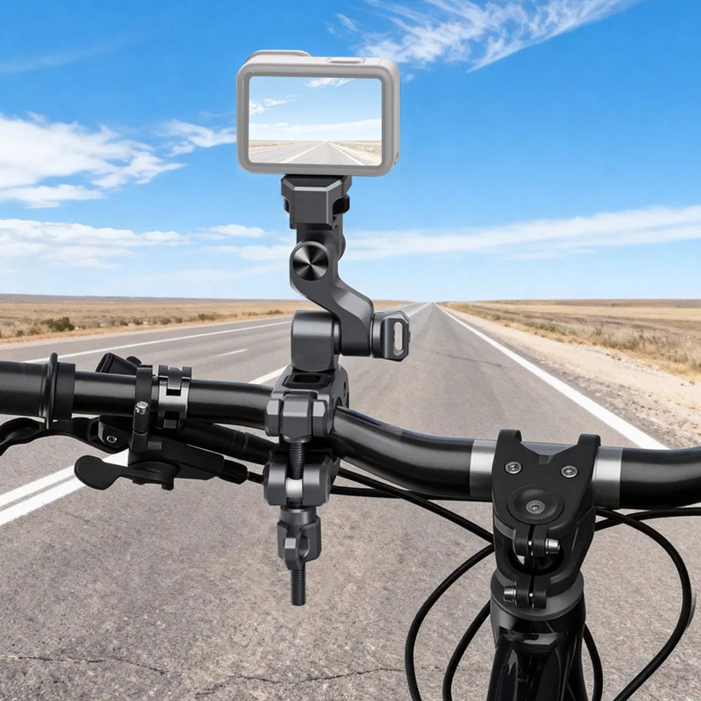 Universal 360° Rotation Bike Handlebar Mount Action Camera Holder for GoPro Insta360 DJI Anti-Vibration Motorcycle Bicycle Clip
Universal 360° Rotation Bike Handlebar Mount Action Camera Holder for GoPro Insta360 DJI Anti-Vibration Motorcycle Bicycle Clip