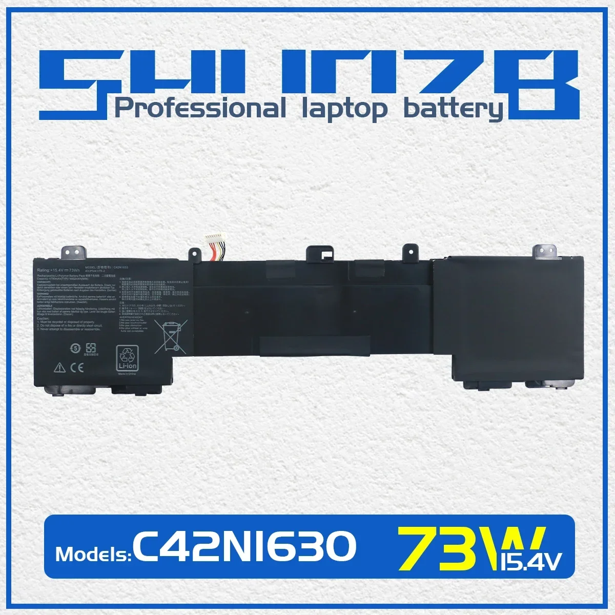 SHUOZB C42N1630 Laptop Battery For Asus Zenbook Pro UX550 UX550VD UX550VE UX550VE-1A UX550VE-BN013T XH71 Series C42PHCH
SHUOZB C42N1630 Laptop Battery For Asus Zenbook Pro UX550 UX550VD UX550VE UX550VE-1A UX550VE-BN013T XH71 Series C42PHCH