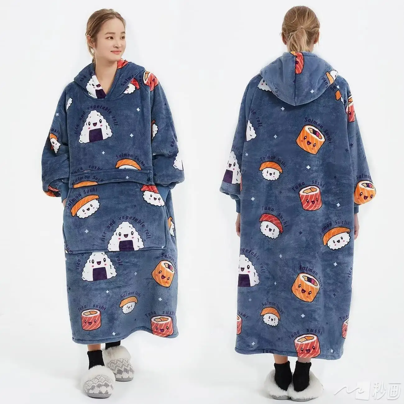 Wearable Blankets Nap Sofa Cover Soft Home Textile Blanket Napping Shawl Hooded Outer Cloak Warm Blanket Air-conditioned Room
Wearable Blankets Nap Sofa Cover Soft Home Textile Blanket Napping Shawl Hooded Outer Cloak Warm Blanket Air-conditioned Room