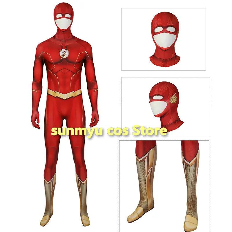 Flash 8 Cosplay Costumes Barry Cosplay Bodysuit Spandex Zentai Jumpsuits With Mask Tights Bodysuits
Flash 8 Cosplay Costumes Barry Cosplay Bodysuit Spandex Zentai Jumpsuits With Mask Tights Bodysuits