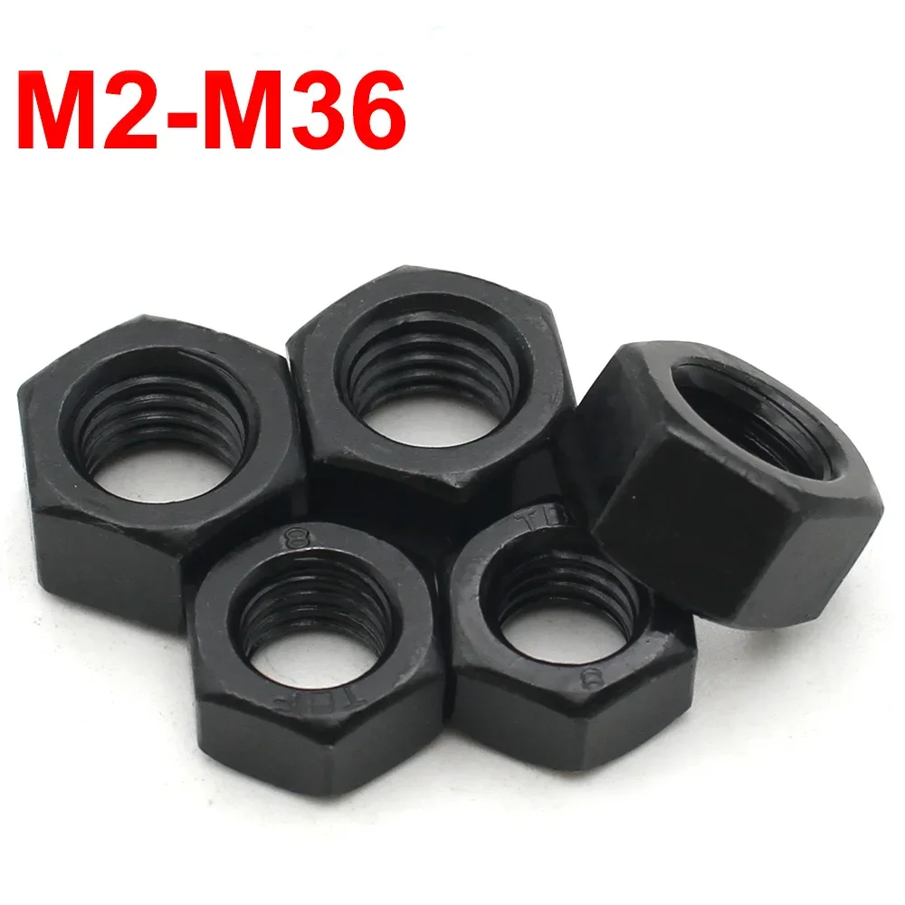 1-50pcs M2 M2.5 M2.6 M3 M3.5 M4 M5 M6 M8 M10 M12 M14 M16 M18 M20 M22 M24 M27 M30 M33 M36 Black Carbon Steel Hexagon Hex Nuts
1-50pcs M2 M2.5 M2.6 M3 M3.5 M4 M5 M6 M8 M10 M12 M14 M16 M18 M20 M22 M24 M27 M30 M33 M36 Black Carbon Steel Hexagon Hex Nuts