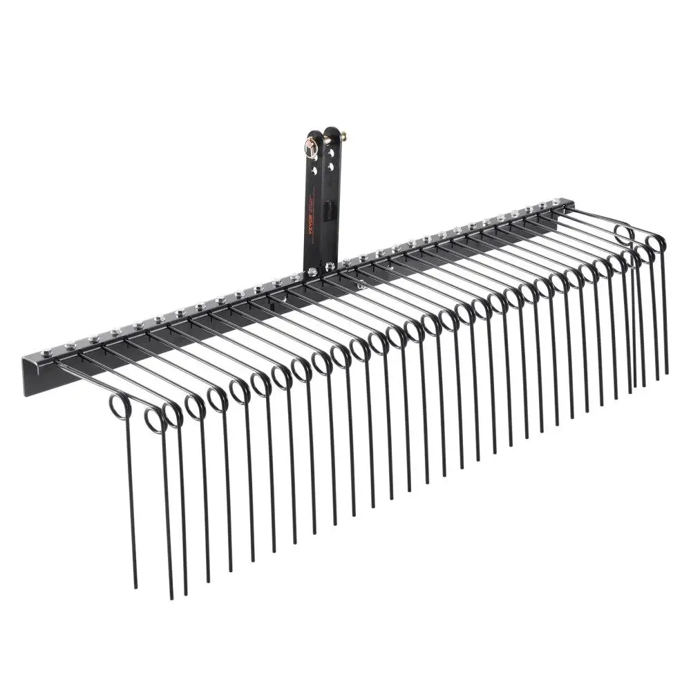 Landscape Rake Dethatcher TowBehind 72 with 32 Steel Tines for tractor 3-Point Hitch for leaves ,Pine Needles,Straw,Grass
Landscape Rake Dethatcher TowBehind 72 with 32 Steel Tines for tractor 3-Point Hitch for leaves ,Pine Needles,Straw,Grass