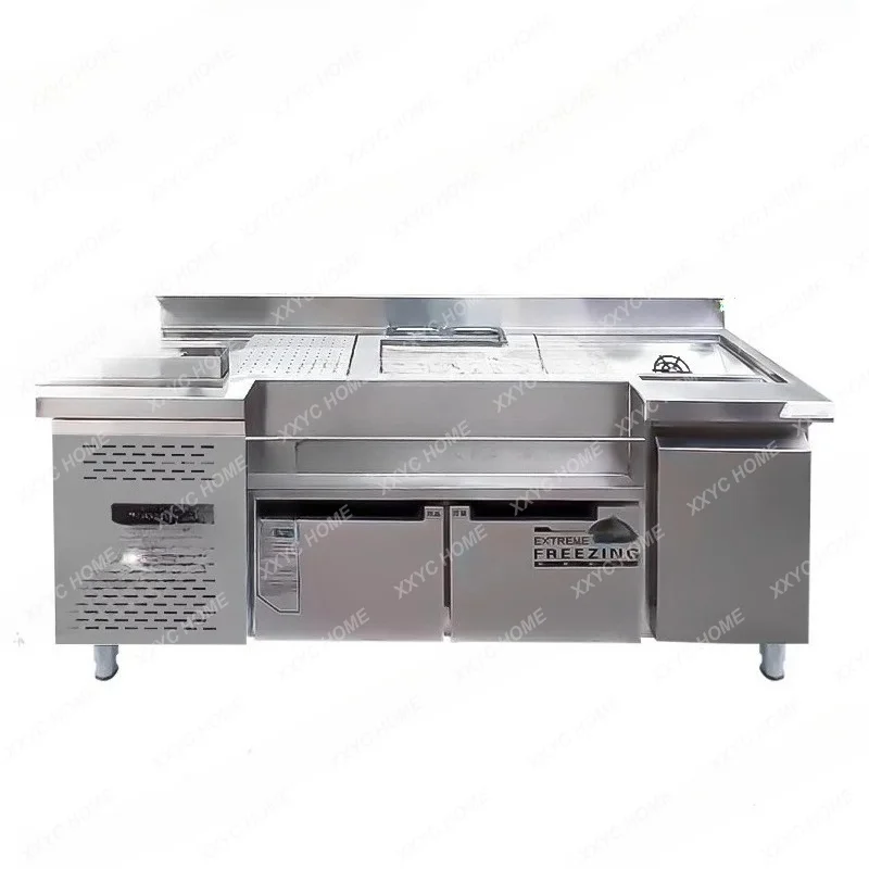 Bar Stainless Steel Mixing Station Water Bar Counter Operation Table Workbench Cocktail Cabinet
Bar Stainless Steel Mixing Station Water Bar Counter Operation Table Workbench Cocktail Cabinet