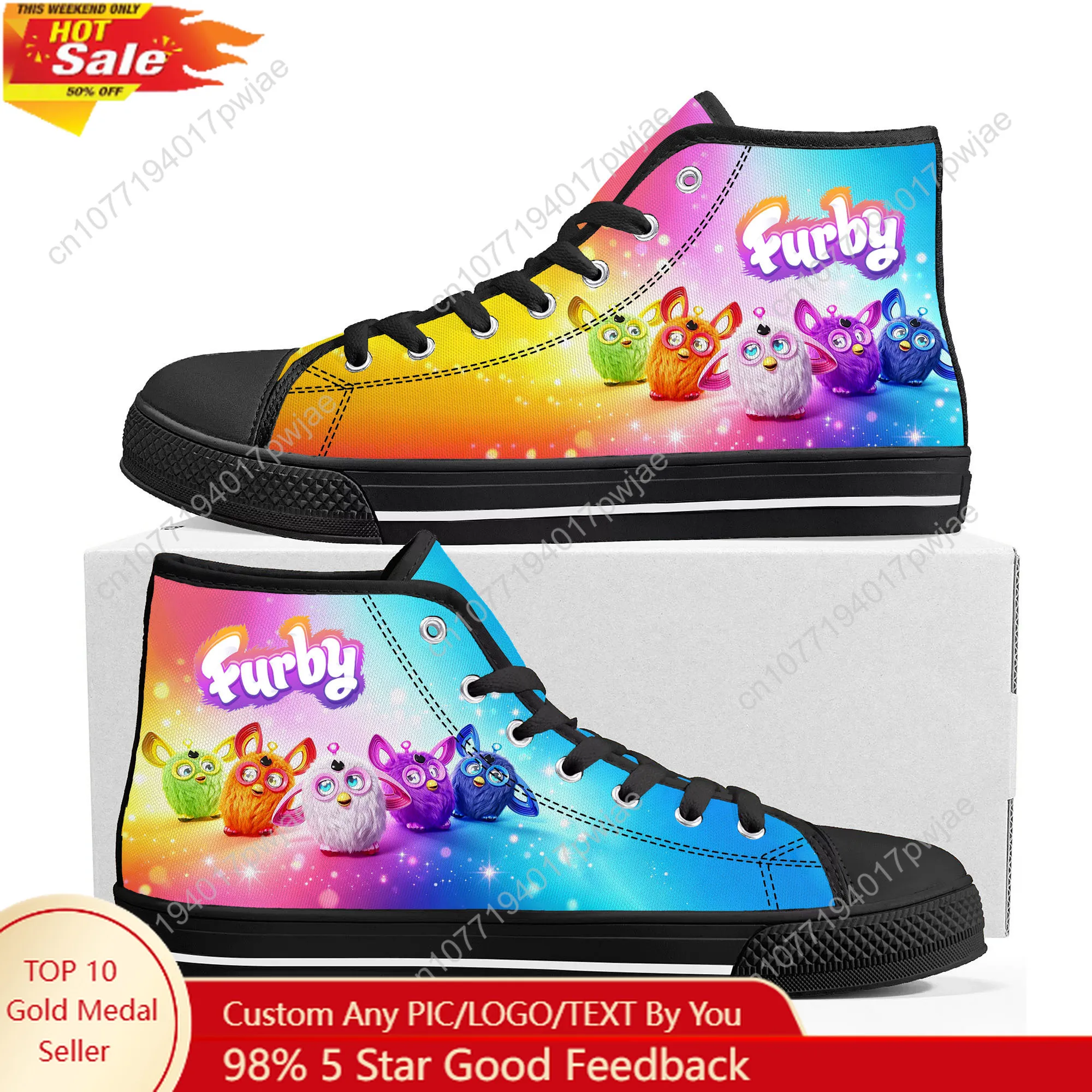 Hasbro Furby Adult Version High Top Sneakers Mens Womens Teenager Lightweight Canvas Sneaker
Hasbro Furby Adult Version High Top Sneakers Mens Womens Teenager Lightweight Canvas Sneaker