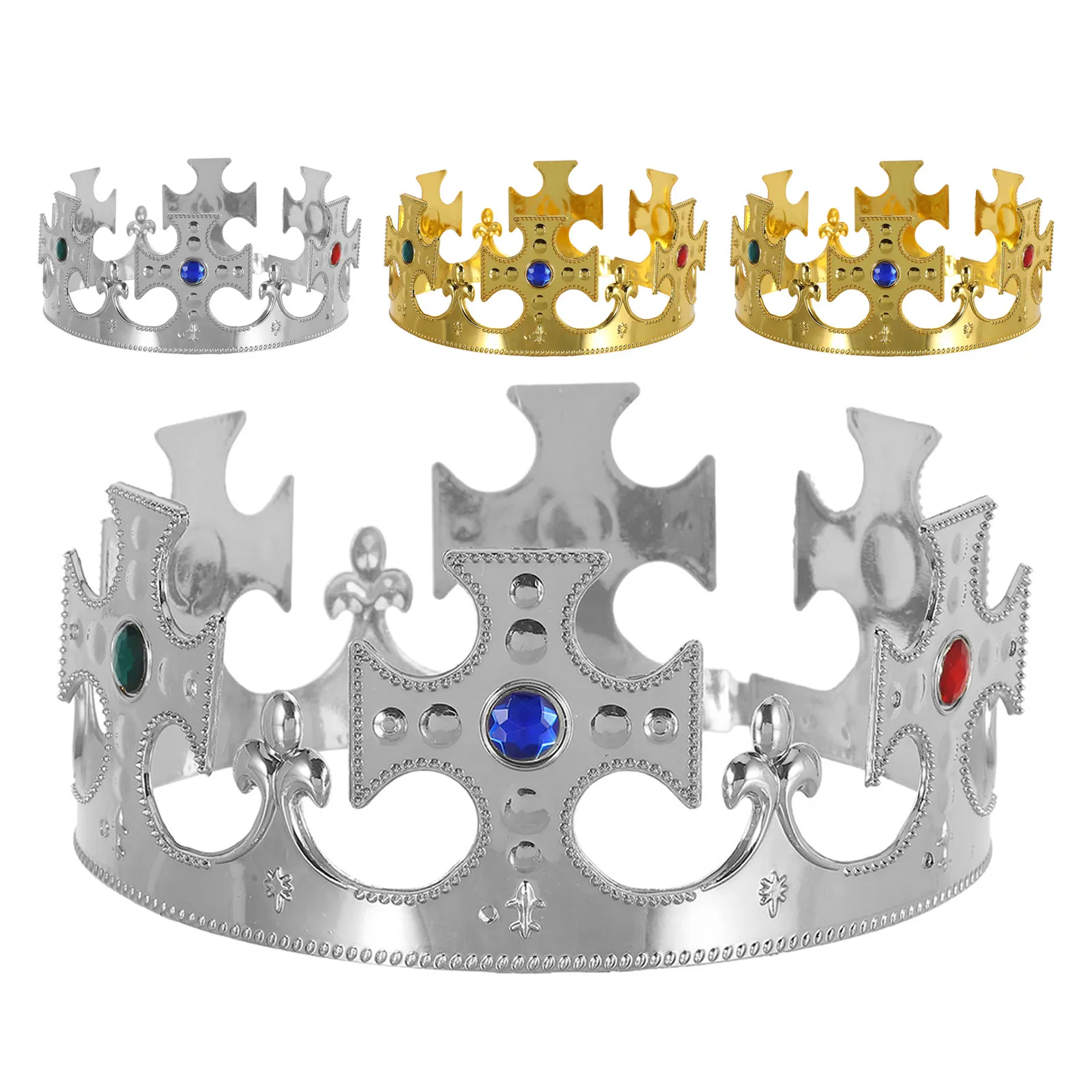 4Pcs Kids Crown Party Favorite Royal Birthday Hats Lightweight Childrens Crowns for Boys Girls School Play Prince Tiara Cosplay
4Pcs Kids Crown Party Favorite Royal Birthday Hats Lightweight Childrens Crowns for Boys Girls School Play Prince Tiara Cosplay