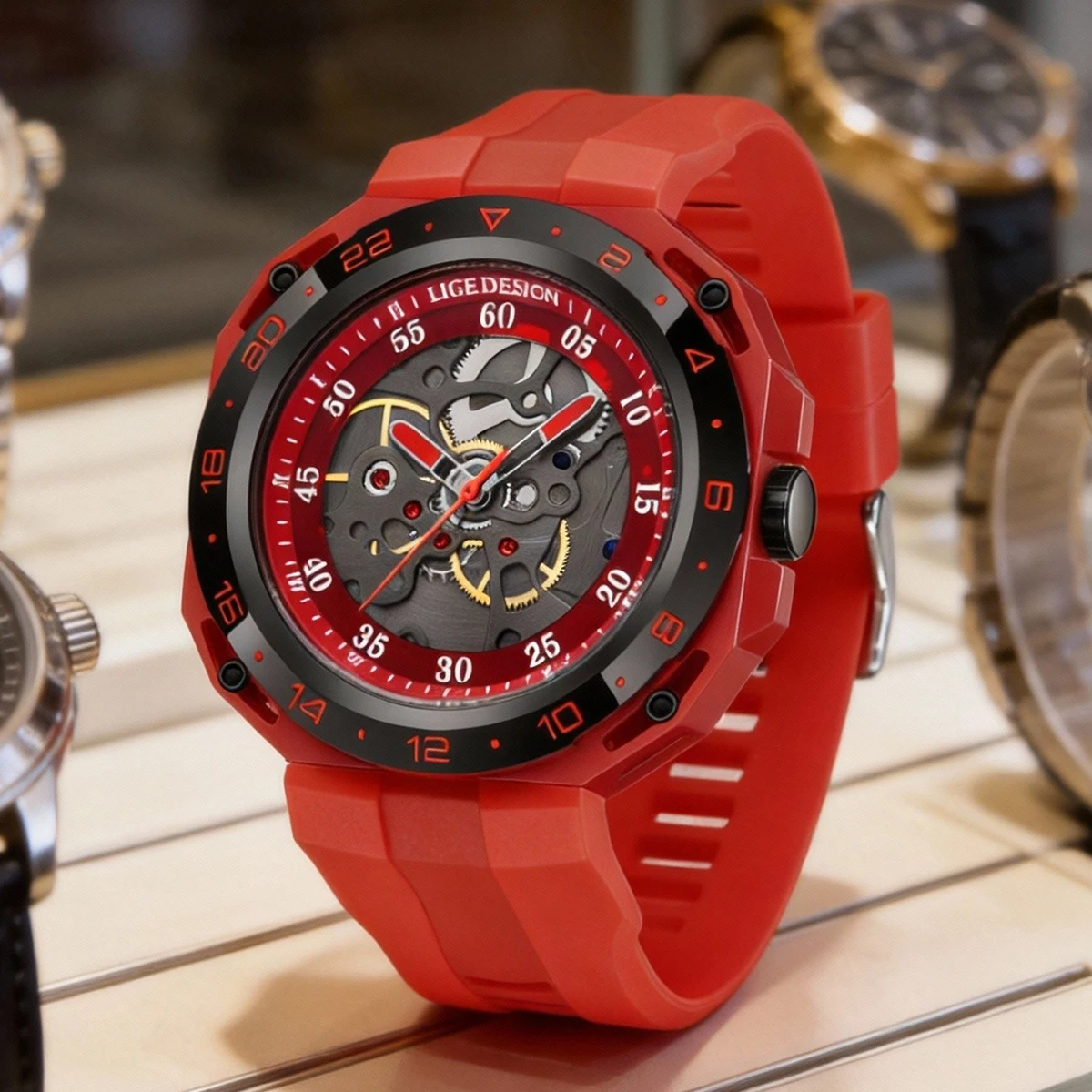 Мужские часы LIGE с изогнутым зеркальным стеклом, спортивные, водонепроницаемые, с силиконовым ремешком, кварцевые, reloj hombre
Мужские часы LIGE с изогнутым зеркальным стеклом, спортивные, водонепроницаемые, с силиконовым ремешком, кварцевые, reloj hombre