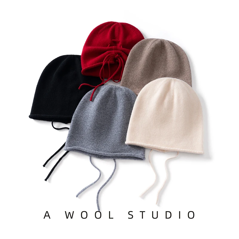 DjzDsm новая модная женская зимняя вязаная шапка из 100% чистой шерсти на шнурке, уличная теплая шапка с загнутыми краями для защиты ушей
DjzDsm новая модная женская зимняя вязаная шапка из 100% чистой шерсти на шнурке, уличная теплая шапка с загнутыми краями для защиты ушей