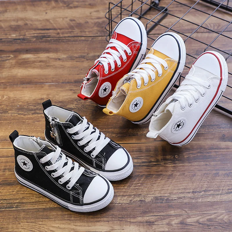New Spring Children High-Top Canvas Shoe Lace-Up Casual Sneakers Boy Girl Kid Casual Shoe Outdoor Skate Cotton-lined Canvas Shoe
New Spring Children High-Top Canvas Shoe Lace-Up Casual Sneakers Boy Girl Kid Casual Shoe Outdoor Skate Cotton-lined Canvas Shoe