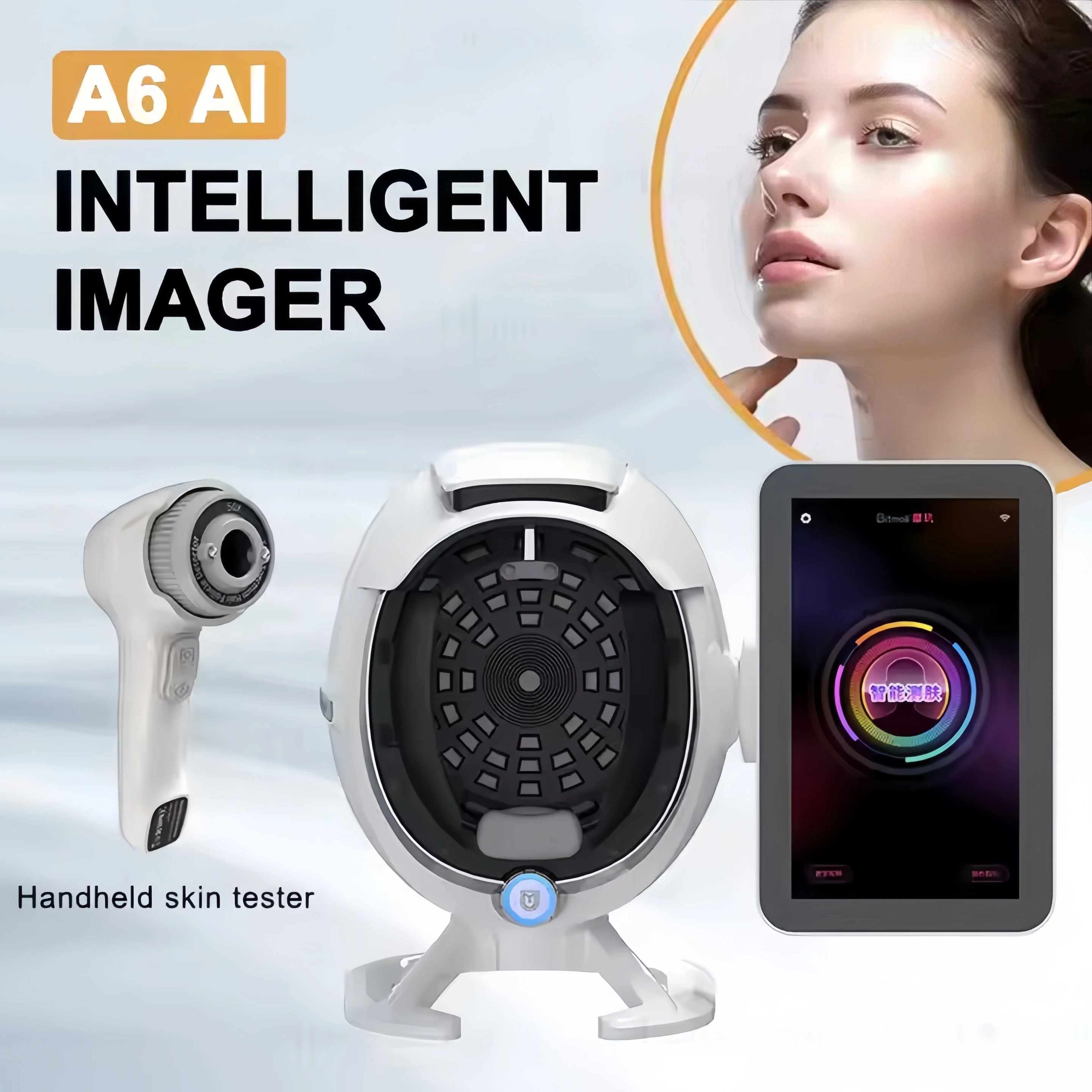 Bitmoji 3D skin analyzer Big Screen A6 Magic Mirror Skin Analyzer Machine Facial Skin Analysis With Handheld Skin Microimager
Bitmoji 3D skin analyzer Big Screen A6 Magic Mirror Skin Analyzer Machine Facial Skin Analysis With Handheld Skin Microimager