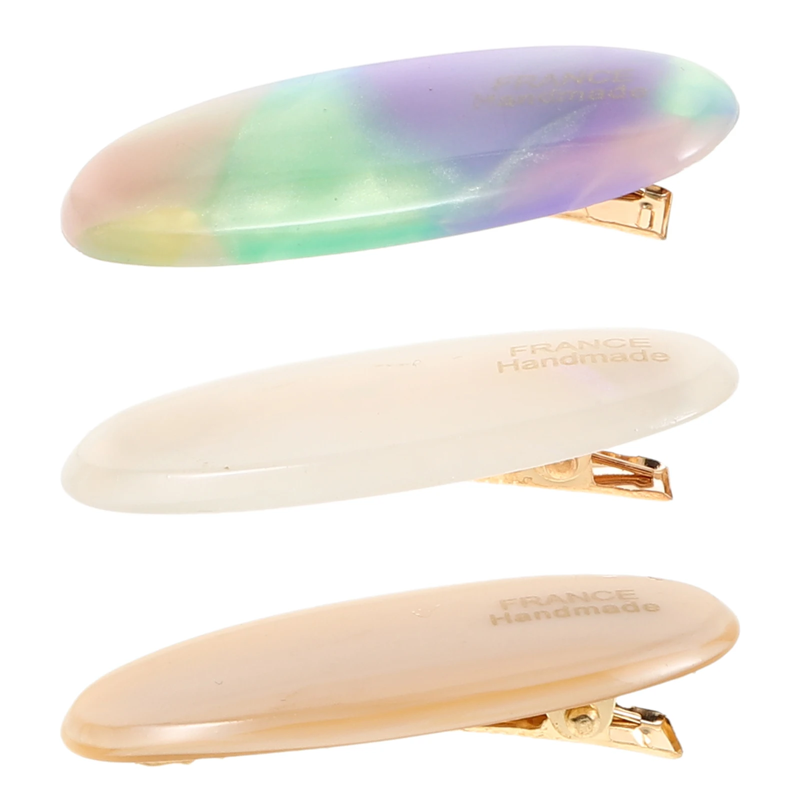 3 Pcs French Hair Clips Clip French Barrette Oval Women Small Hairpin For Bangs Fall Winter Hair Accessories
3 Pcs French Hair Clips Clip French Barrette Oval Women Small Hairpin For Bangs Fall Winter Hair Accessories