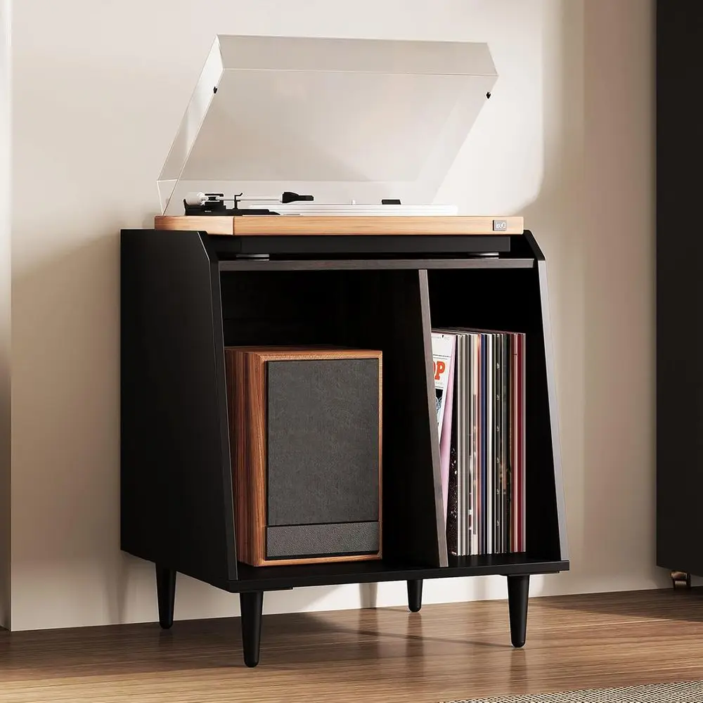 17.7" Record Player Stand,Small End Side Table with Adjustable Divided Shelves or Vinyl Storage,Suitable or Music Room Living Ro
17.7" Record Player Stand,Small End Side Table with Adjustable Divided Shelves or Vinyl Storage,Suitable or Music Room Living Ro