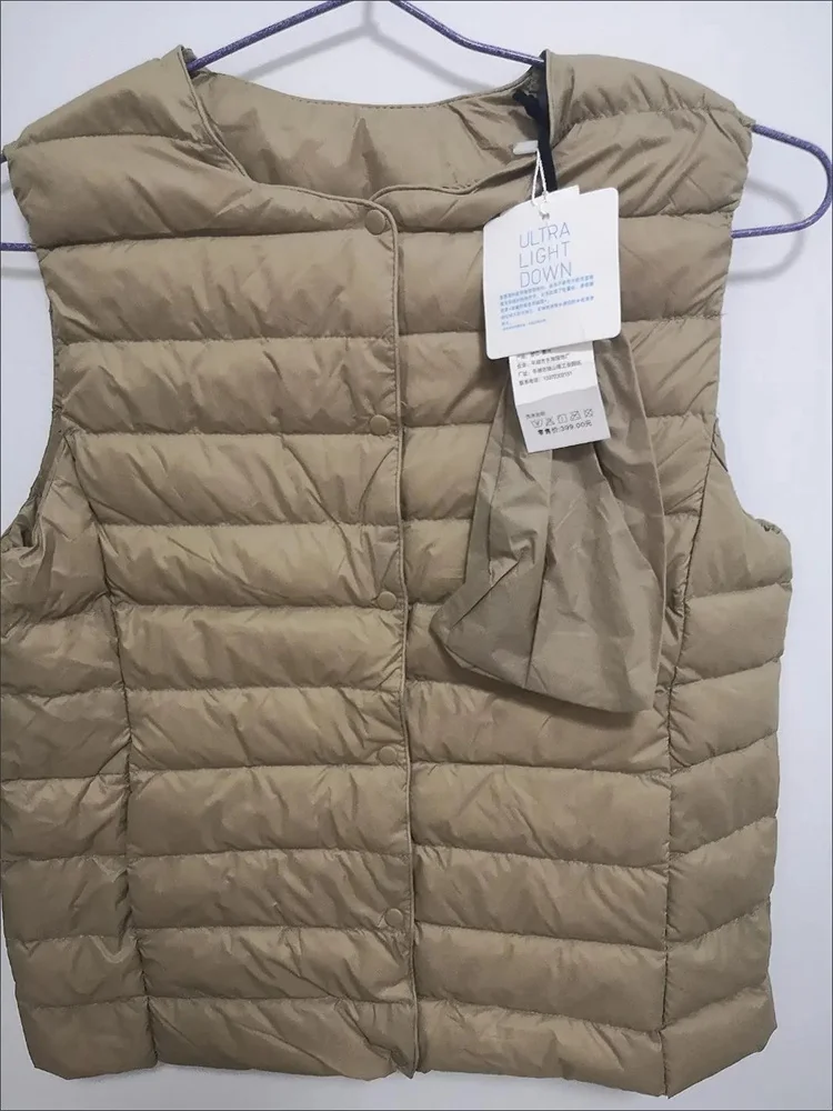 Autumn Winter Women Lightweight Down Coat Ultra Light White Duck Down Vests Outerwear Female Sleeveless Warm Waistcoat Jakcet
Autumn Winter Women Lightweight Down Coat Ultra Light White Duck Down Vests Outerwear Female Sleeveless Warm Waistcoat Jakcet
