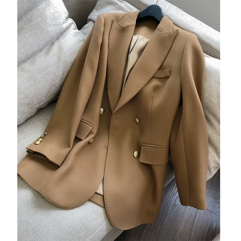 2025 Spring Worsted Wool Australian Wool Female Korean Version Slim Fit Suit Coat For Women
2025 Spring Worsted Wool Australian Wool Female Korean Version Slim Fit Suit Coat For Women