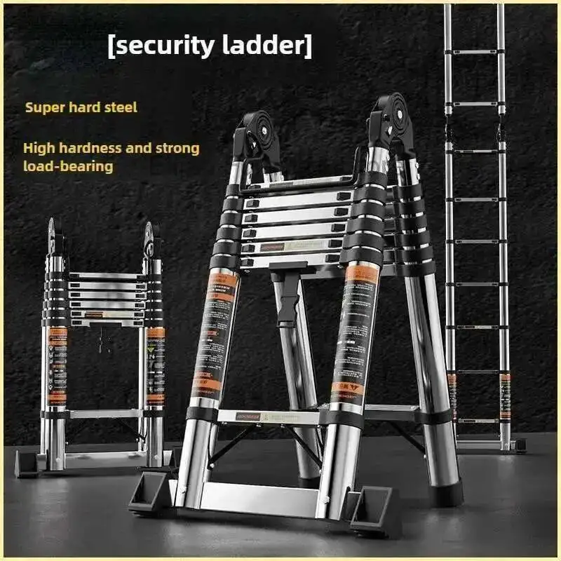 Stainless Steel Multifunctional Telescopic Ladder Household Portable Engineering Lifting Straight Folding Safety Portable Ladder
Stainless Steel Multifunctional Telescopic Ladder Household Portable Engineering Lifting Straight Folding Safety Portable Ladder