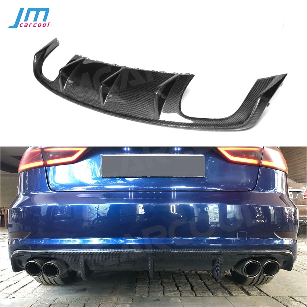 Carbon Fiber Car Rear Bumper Lip Spoiler Diffuser for Audi A3 Sline S3 Sedan 4 door Not A3 Standard 2014 2015 2016 Car Styling
Carbon Fiber Car Rear Bumper Lip Spoiler Diffuser for Audi A3 Sline S3 Sedan 4 door Not A3 Standard 2014 2015 2016 Car Styling