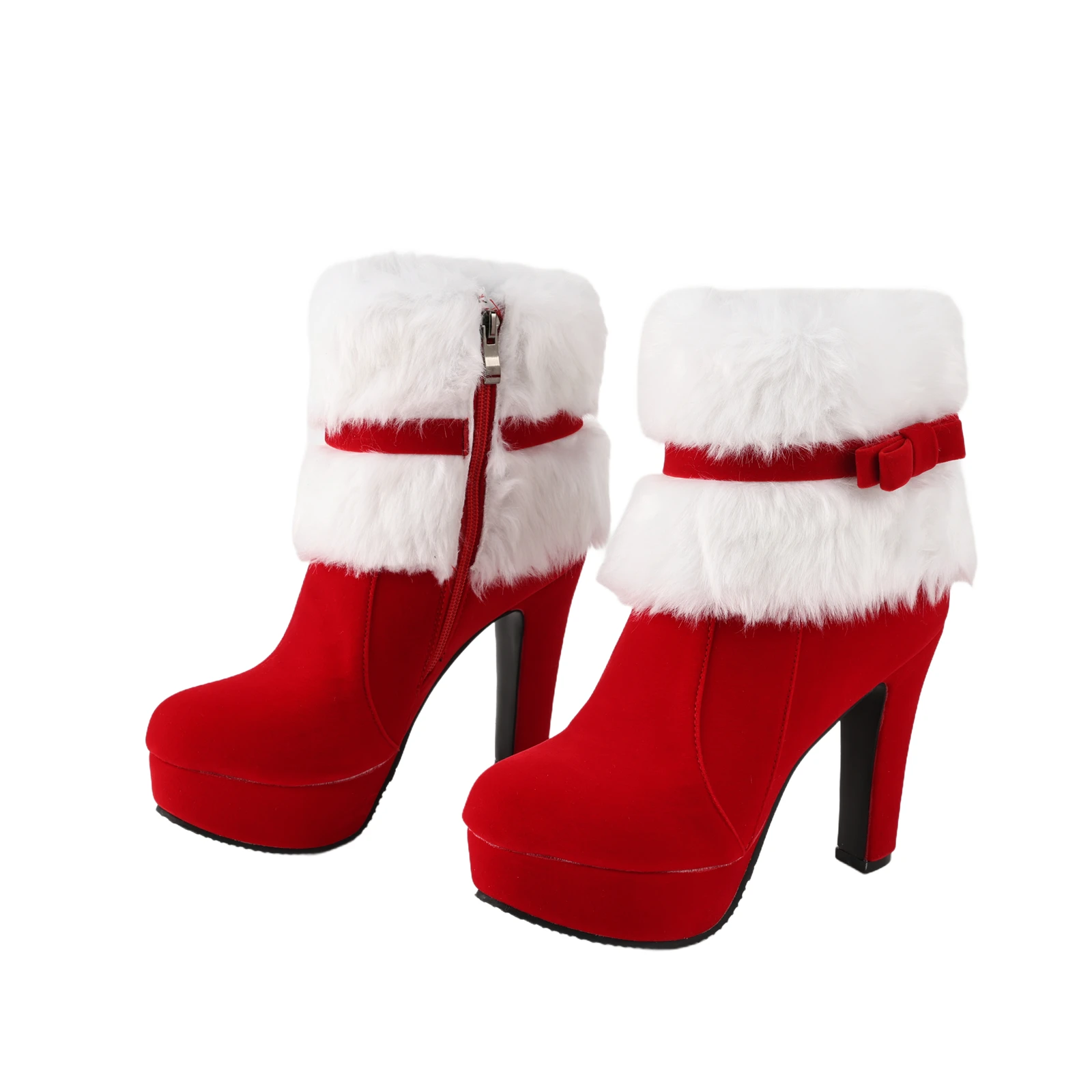 Winter New Women Boots Waterproof Platform High Heel Santa Claus Boots Bow Decorative Comfortable Boots Christmas Red Boots
Winter New Women Boots Waterproof Platform High Heel Santa Claus Boots Bow Decorative Comfortable Boots Christmas Red Boots
