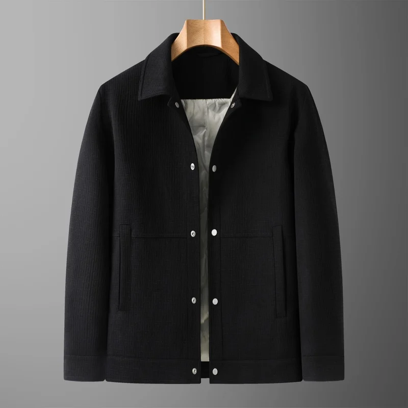 Роскошная мужская куртка больших размеров на осень-зиму, новая куртка с хлопковой подкладкой с лацканами, минималистичное пальто для отдыха, дизайн на пуговицах, удобная мужская одежда
Роскошная мужская куртка больших размеров на осень-зиму, новая куртка с хлопковой подкладкой с лацканами, минималистичное пальто для отдыха, дизайн на пуговицах, удобная мужская одежда