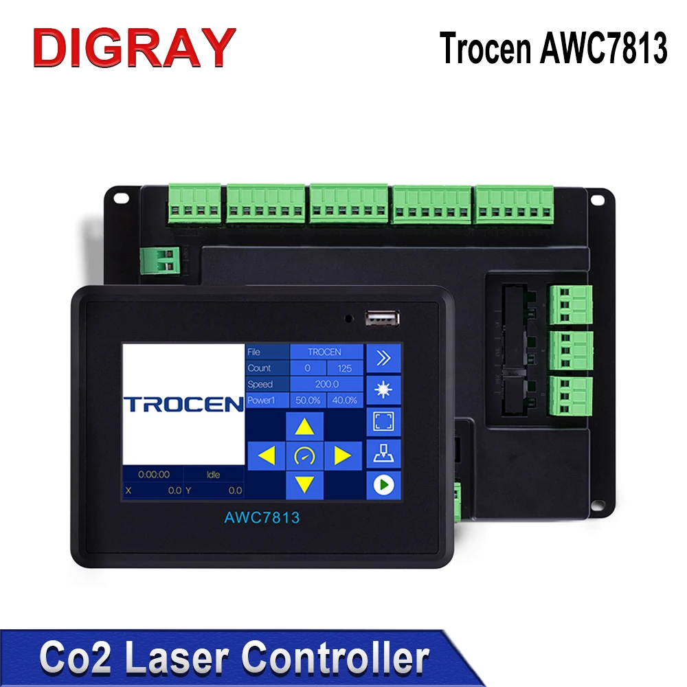 DIGRAY Trocen AWC7813 Co2 Laser Controller DSP Control System DIY Laser Control Replace AWC608 AWC708 6442G 6445G
DIGRAY Trocen AWC7813 Co2 Laser Controller DSP Control System DIY Laser Control Replace AWC608 AWC708 6442G 6445G